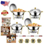 Elegant 6 QT Chafing Dish Buffet Set - Perfect for Weddings & Catering Needs
