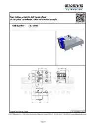 Turning tool holder, straight, left hand offset, 7.073.995
