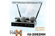 E-Lektron IU-2082HH digital UHF wireless microphone system 2xhand-held wireless microphone set