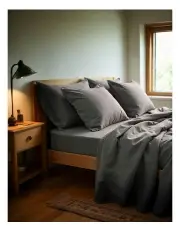 [Royal Comfort] 1200TC Ultrasoft 4 Piece Sheet Set in Charcoal