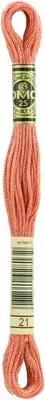12 Pack DMC 6-Strand Embroidery Cotton 8.7yd-Light Alizarin 117-21