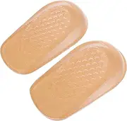 FRCOLOR 1 Pair Height Increase Insoles for Women Silicone Lint Heel Lift Inserts Shock Absorption Pads Invisible Design for Comfort for Parties Special Occasions