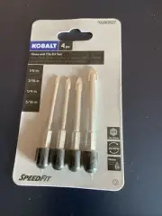 Kobalt # 280527 Glass and Tile Drill Bit set (new)
