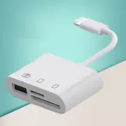 USB C 3-in-1 Hub Converter Type-C Adapter SD Card Reader For Laptop MacBook Pro