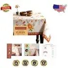 Stylish Washable Rectangle Tablecloth 60"x90" for Thanksgiving & Christmas Decor