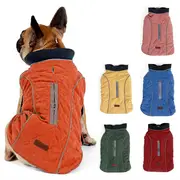 Reflective Dog Jacket Dog Coat Warm Padded Puffer Vest Puppy Jacket with Fleece