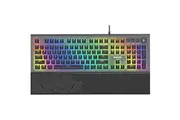 Philips SPK8624 USB Wired Mechanical Gaming Keyboard with Wrist Rest, RGB, Dual-Mode Control Dial - Cyan / Blue Switch
