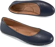 [Aomigoct] Flats for Women Ballets Shoes: Black 8 Dress Slip Comfortable Work Flats - Casual Ladies Wedding Walking Flat