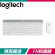Logitech 羅技 MK470 超輕薄無線鍵鼠組《珍珠白》