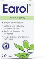 Olive Oil Ear Wax Removal Spray | Clinically Proven | Reduces Need for Syringing | Metered Dose | 1 Pack of 10ml Oil Spray Bottle