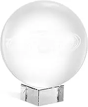 Zerodeko Crystal Ball Ornament with Base Planet Model for Home Office and School Decoration Clear Decorative Crystal Sphere Advanced Sculpting Stain Resistant Design