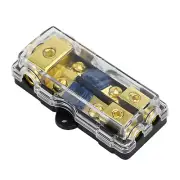 2 Way Car Mini ANL Blade Fuse Holder Stereo Audio 0 4 8 Gauge Distribution Block