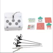 Laparoscopic Surgery Trainer Set 0° w/ 4 Instruments & Endoscope 1080P Camera