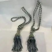 New Curtain Drapes Tassels Tieback Green fringe colour Home Decor x 1 Pair