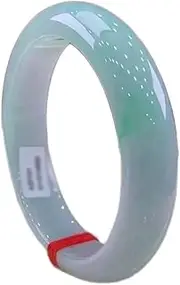 [Generic] Jade Jade Bracelet Ice Waxy Kind Yang Green Floating Light Green Positive Ring Jade Bracelet Stone Circle