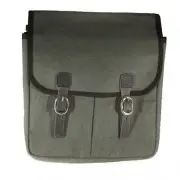 Canvas + Leather Saddle / Handlebar / Frame Bag For Bicycles in GREY black