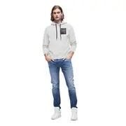 Replay Mens Overhead Fleece Asolo 1981 Hoodie Grey
