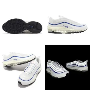 【NIKE 耐吉】休閒鞋 Wmns Air Max 97 女鞋 白 藍 厚底 子彈 氣墊 反光(FJ5482-100)