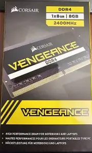 Corsair Vengeance CMSX8GX4M1A2400C16 8GB DDR4 SODIMM 2400MHz CL16 Memory Kit