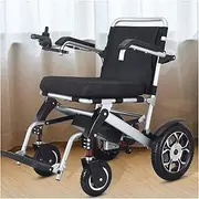 Electric Wheelchair, Foldable Lightweight Fully Intelligent Wheelchair, Travel Scooter For The Elderly, Black (Capacity: 220 Lbs)