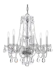 Crystorama 6-Light Traditional Crystal Chandelier Swarovski Spectra Crystal