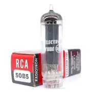 One Excellent RCA 50B5 Tube NOS NIB Black Plate D Getter TV-7 Results