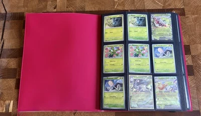 Pokemon Paldean Fates Partial Master Set 198 Cards Vault X Binders NM/M