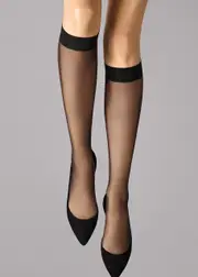 Wolford Individual 10 Denier Knee-high Socks - Black - XL XL