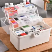 Portable First Aid Kit Storage Box Multi-Functional Family Emergency Kit Box HG