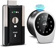 Smart Door Lock, Automatic Electronic Smart Door Lock Biometric Fingerprint Lock Code RIFD Keyless Door Lock with TTlock,Home Office Apartment(No fingerprint-01) Learned extensively Aqiong