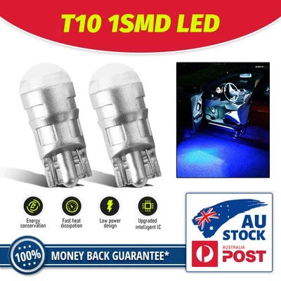 2Pcs MODIGT LED LIGHT PANEL 12V Car Interior Wedge Bulb Parking Light T10 Blue (for: Porsche)