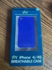 Junk Drawer Lot #1 - Lot of 6 YBY iPhone 4/4S Cases - Breathable - Black & Blue