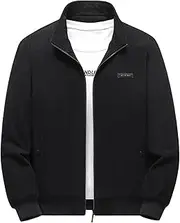 [Generic] Fashion Men's Zipper Lambswool Jackets Plus Size Corduroy Lapel Long Sleeve Cotton Padded Jacket Warm Windproof Tops