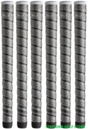 Winn Dri-Tac Wrap Oversize Golf Grips Dark Gray Core 60R Set of 6 Pcs - 7DTWR-DG