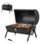 Portable Charcoal Grill Small Folding Outdoor Mini Black Barbecue