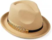 [SLEDEZ] Men's Bowler Hats Unisex Bowler HatStage Jazz Hat Gentle Man's Hat