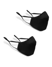 [Cattywampus] Triple Layered Black Face Mask 2 Pack