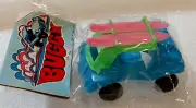 Dime Store Toy Plastic Dune Buggy Grn Surfboard Rack Hong Kong 1970s NOS New MIP
