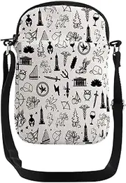 [JYTAPP] Percy Movie Crossbody Bag Greek Mythology Symbol Crossbody Bag Halloween Gifts Half-Blood Demigod Percy Lover Gifts
