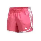 在飛比找遠傳friDay購物優惠-ADIDAS 女運動短褲-慢跑 三分褲 平織 愛迪達 粉紅白