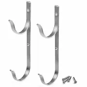 Aluminum Pool Hanger Hook for Pool Pole, Hose, Brush, Leaf Rake, Garden Tool