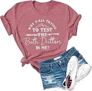 [Dauocie] Womens Could Be A Train Station Kinda Day Novelty Graphic T Shirt Funny Print Tees Tops