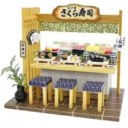 Billy Handmade Doll house Kit Japanese Feast Japanese Food Kit Sushi Restaurant
