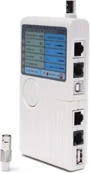 Universal Network Cable Tester Tool - BNC, RJ45, RJ11, USB 4-In-1 Wire Multi-Tes