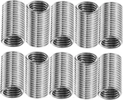 10pcs Stainless Steel Threaded Inserts Screw Thread Repair Kit for Enhanced Stability in Automotive Machinery Maintenance Thread Fasteners