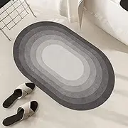 Nordic Design Living Room Bedroom Playroom Kitchen Floor Decor Soft Area Rugs, 80x100cm Oval Washable Balcony Bedside Non-Slip Carpet 100x160cm(4.3ft×6.6ft/130×200cm)