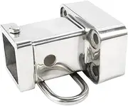 Compatible With LAND CRUISER Stainless Steel Square Mouth Base With 2-inch Receiver Trailer Hitch Accessories