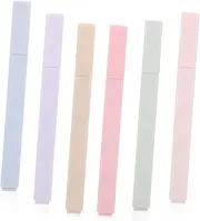 WEKADRIN 6PCS Vintage Style Highlighter Markers for School Supplies Portable DIY Scrapbook Book Markers Water Based Pigments for Effortless Writing Experience