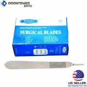 10 Surgical Blades# 11 with Scalpel Handle # 3 Dental Surgical Instruments