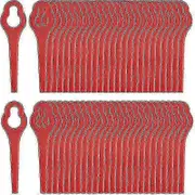 50Pcs Ferrex Aldi FAR 20-i 20V/40V Edger Replacement Edger Blades, 95mm Plastic Trimmer Blades,Plastic Soak in Water